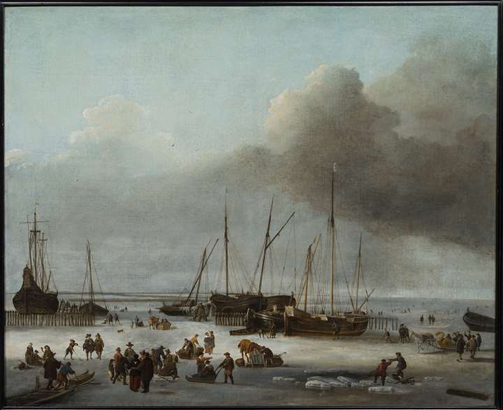 Winter Amusement on the west dock of Amsterdam